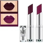 [MI FASHION] Rich Colors Crème Matte Smooth Lipstick Combo Made in India Long Lasting Set of 2 (Maroon, Purple)