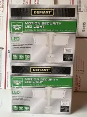 2 PACK Defiant 180 Degree Motion Activated LED Security Light White