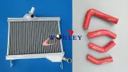 Aluminum Radiator + RED hose for Yamaha RZ350 RZ 350 RD350 RD250 RD 350 250