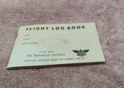 Vintage Pilot Flight Log Book~Local 504~TWU of America, AFL-CIO