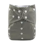 Alva Baby Solid Grey Big Junior XL Reusable Cloth Nappy