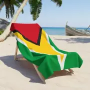 Guyana Flag Beach Towel | 2 Sizes | Guyanese Pride Georgetown | Linden | Parika