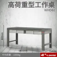 在飛比找樂天市場購物網優惠-【量販2台】樹德 重型鋼製工作桌 WHD6I (工具車/辦公