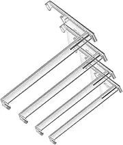 HOUDERCO 4pcs Valance Clips for Vertical Blinds Sturdy Plastic Replacement Parts Easy Installation Curtain Fixation Accessories for Home Office and Hotels