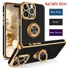 For iPhone 15/Pro Max/Pro Shockproof Ring Stand Heavy Duty Rugged Case Cover