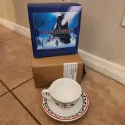NEW Pottery Barn Polar Express Movie Teacup Saucer Train Holiday