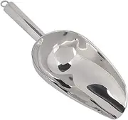 Ice Scoop, Stainless Steel Ice Shovel Flour Coffee Scoop Kitchen Food Shovel Utility Scoop for Coffee Beans Dried Fruit Shovel Wedding Party Bar Kitchen Bath (12oz)