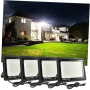 4Pack 150W LED Flood Light Outdoor,15500LM LED Work Light with US 4 Pack-150W