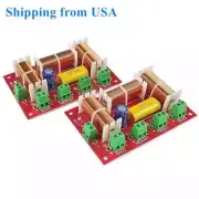 2Pcs Crossover Audio 4-Way 3 Way Crossover Speakers Filter Frequency Divider