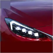 CAMIXGQN Headlight Assembly Compatible With Mazda 3 2014-2018 Mazda3 LED DRL LED Sequential Turn Signal Full LED Light Source, DiXiHua1986