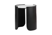 Amalfi Otto Side Table Bedside Lounge Sofa End Nightstand Black