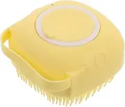 GLSTOY Dog Cat Grooming Brush Shampoo Dispenser Soft Scalp Massager Hair Washing Brush Gentle Back Scrubber Travel Accessory
