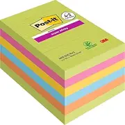 Post-it Notes Super Sticky XXL Large, Lined, 4 + 2 Free Pads 540 Sheets, 101 mm x 152 mm - Self-Sticking Notes for Walls, Monitors and Fridge