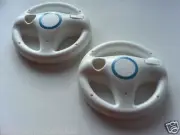 NEW 2pcs Mario Kart Racing Steering Wheel Fits Nintendo Wii Remote Controller