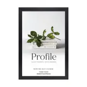 Profile Deluxe Photo Frame Black 10cm x 15cm