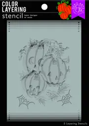 Hero Arts Color Layering Pumpkin Bunch Stencils