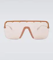 [Gucci] Gucci Mask-frame sunglasses One Size gold