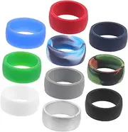 JUMPLAWN Silicone Rings Skin Friendly Fitness Rings Comfortable Smooth for Sports Unique Decorative Novelty Design for Men Women