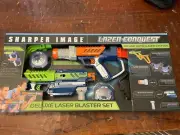 NEW! Sharper Image Lazer Conquest Deluxe Laser Blaster Set