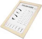 WOFASHPURET Eyelash Extension Diagram Poster False Eyelashes Types Display Board for Beauty Salons Makeup Studios and Personal Use Durable Desktop Art for Lash Professionals