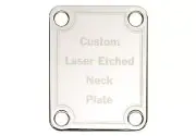 Custom Laser Etched Guitar Neck Plate with your text