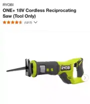 Ryobi 18v Reciprocating Saw