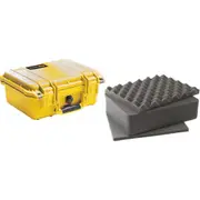 Pelican 1400 Case - Yellow with Foam