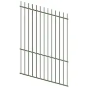 ProtectorAl 0350-1200mm x 1800mm Pale Eucalypt Picket Top Pool Fence Panel Raked Up to 15º