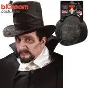 AC123 Vampire Kit Hat Medallion Fangs Dracula Gothic Halloween Costume Accessory