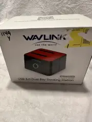 WAVLINK USB 3.0 to 2.5" 3.5'' SATA Hard drive Docking Station Dual Bay HDD/SDD