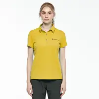 在飛比找Yahoo奇摩購物中心優惠-Wildland荒野-女彈性抗UV防蚊POLO上衣-藤黃色