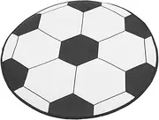 LUOZZY Round Soccer Rugs Bedroom Indoor Tub Carpet Ornaments Football Cushion for Bathroom Cartoon Circle Pad Kids Party Favor Supply