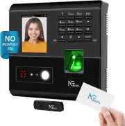 Biometric Time Clock with Wi-Fi, Face Recognition, Fingerprint,200 Users, Built-