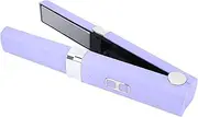 Mini Flat Iron, Portable Fast Heating USB Charging Mini Hair Straightener, Dual Voltage Multifunctional Easy to Operate Small Flat Iron for Home Travel for Short to Medium Hair
