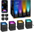 RGBCW Smart Wall Sconces - 54 Dynamic Scene Wifi Wall Lights Work with Alexa,