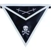 Knights Templar Commandery Apron - Black
