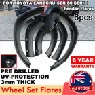 6PCS Wheel Set Flares For Toyota Landcruiser 80 Series 1990-97 ABS Jungle Flare