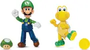 Super Mario Nintendo 4" Figure 2 Pack: Luigi & Koopa Troopa