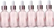 SHERCHPRY 6Pcs Refillable Glass Dropper Bottles Leakproof Mini Travel Essential Oil Containers for DIY Perfumes and Handmade Mixes for Household Use