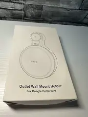 OUTLET WALL MOUNT HOLDER FOR GOOGLE HOME MINI, BLACK