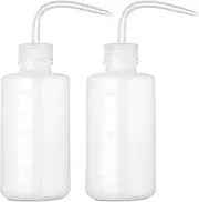 Wash Bottle,2pcs 250ml/8oz Squeeze Bottles,Succulent Watering Bottle,Safety Bottles Watering Tools,Plastic Squeeze Bottle for Chemistry, Industry, Lab & Gardening