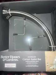 Better Homes & Gardens CORNER ASSIST BAR w/Frosted Glass Shelf~New in Box