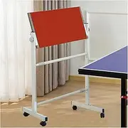 Table Tennis Rebound Board with Wheels,Angle Adjusted Ping Pong Return Board, Professional Table Tennis Exerciser,for Home Gym