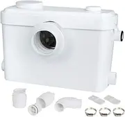 [GIANTZ] Dirty Water Pump, 600W 240V Macerator Sewerage Toilet Sewage Pumps Controller Irrigation Install Bathroom Sink Kitchen Bath Sealand, Automated Operation Anti-rust Stainless Steel White