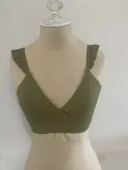 OFFLINE By Aerie Real Me Xtra Medium Support Bra Size Large Green