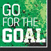 Goal Getter Soccer Large Paper Napkins / Serviettes (Pack of 36)