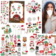 Christmas Photo Funny Party Photobooth Selfie Fun Xmas Photography Booth Props