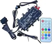 Byttlerom RGB Aura ARGB Cable Splitter Hub Case Temperature Control Controller Extension Cable Adapter LED Strip Light