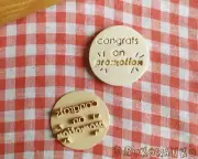 Congrats on Promotion Stamp Embosser Cookie Cutter Pastry Fondant Dough