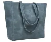 Christmas Gift Alexis Leather Tote/Top Handle Shoulder Bag for Hunter Blue